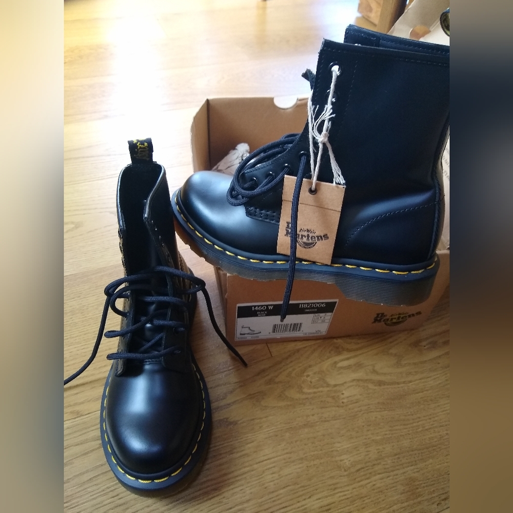 Dr. Martens Black Leather Boots